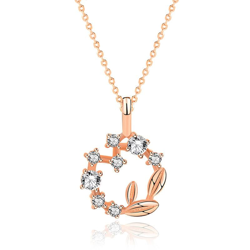 Wreath Pendant Necklace Sterling Silver Chain Necklaces Jewelry Gifts Gift Box Included