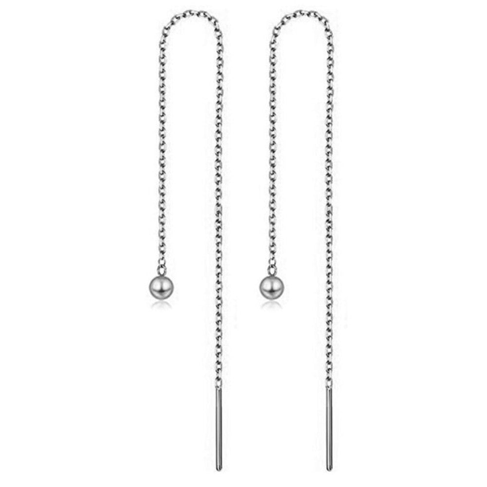 Fashion Crystal Pendant Long Ear Threads