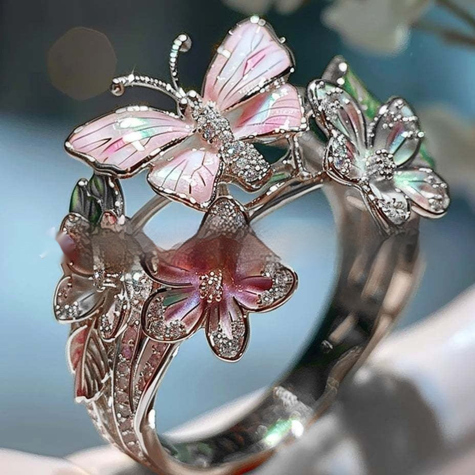 Jewelry Ring Butterfly Ring Boutique Decoration