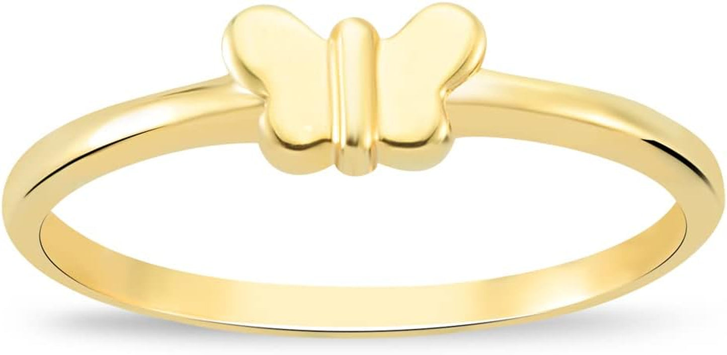 Women's 14K Solid Gold Stackable Ring - Size 8