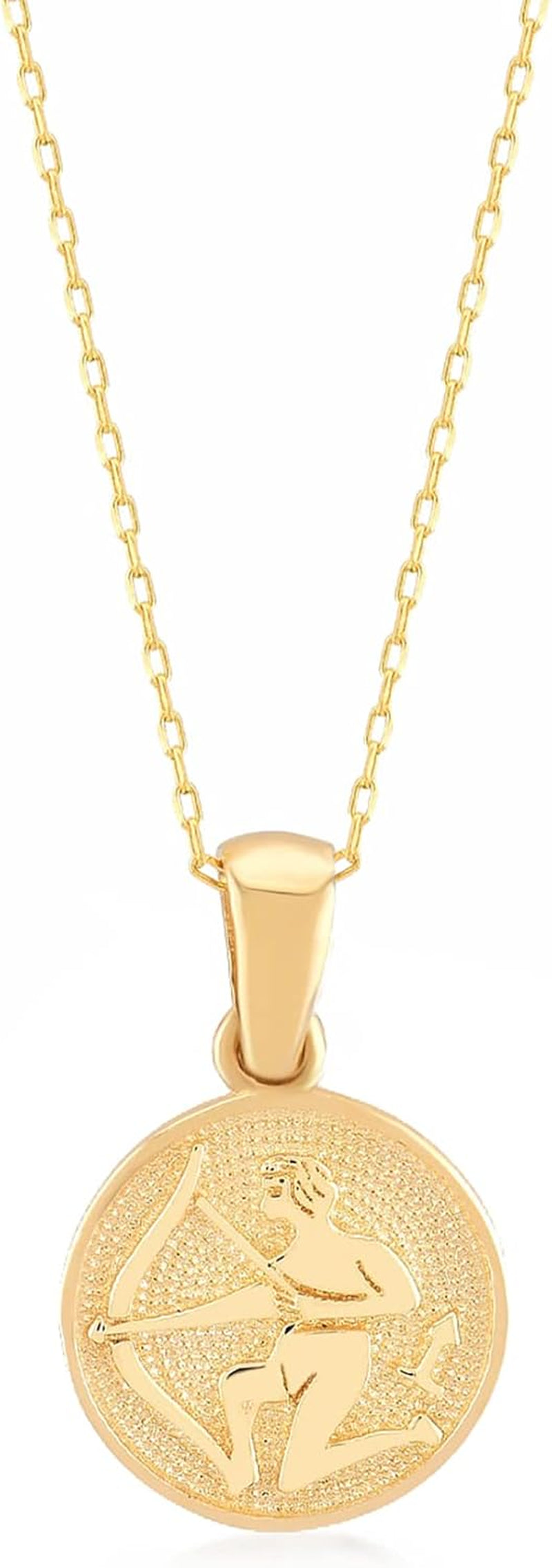 Women's 14K Solid Gold Zodiac Sign Necklace