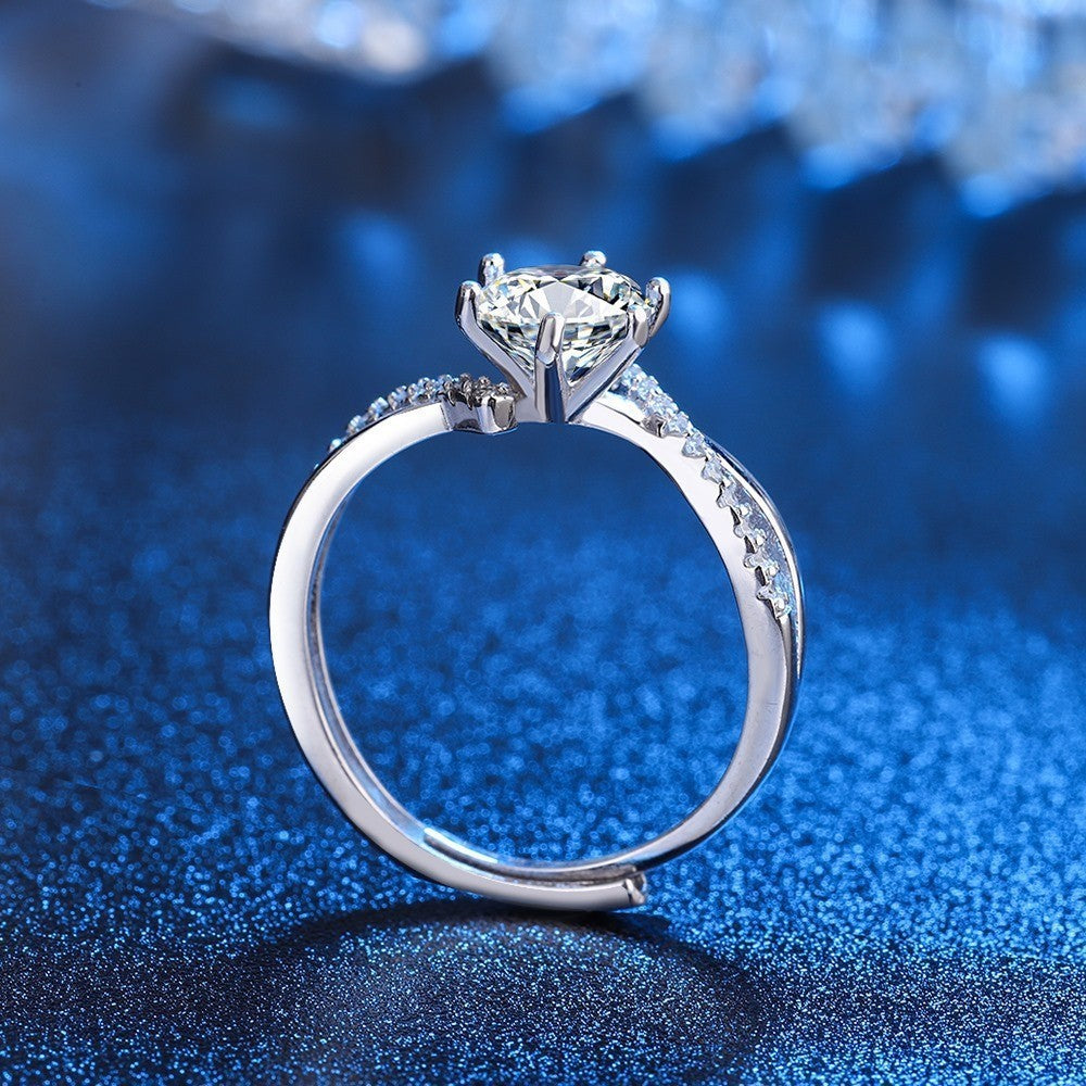 Rhinestone Jewelry Zircon Ring