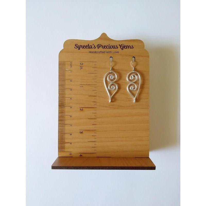 Abstract Heart Earrings