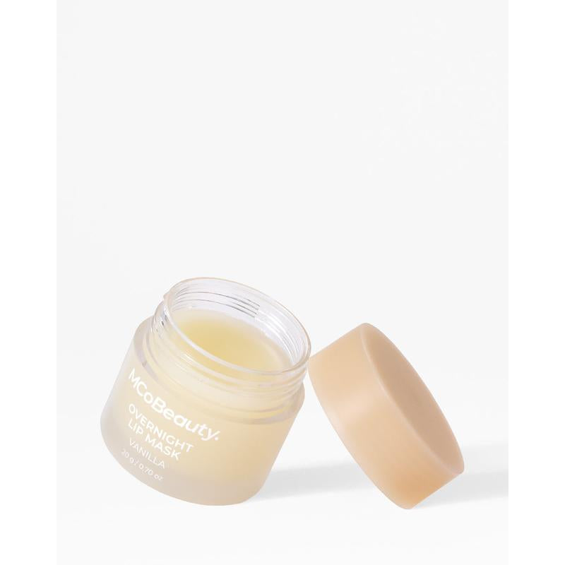 Mcobeauty Overnight Lip Mask, Butter-Soft Hydrating Balm with Coconut Oil & Vitamin E for Smooth, Rejuvenated Lips Day or Night