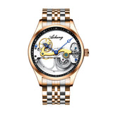 Automatic Mechanical Watch: Creative Hollow Silicone Band Watch for Men