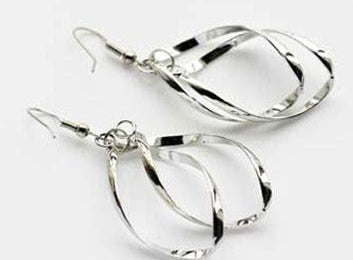 popular shiny exquisite twisted earrings