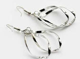 popular shiny exquisite twisted earrings