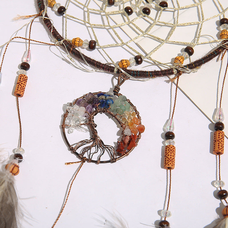 Handmade Wind Chimes Made Of Colorful Stones