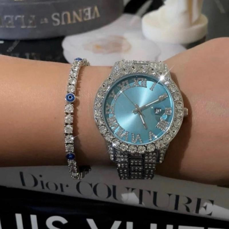 Silver Sky Blue Watch