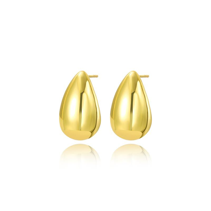 Ynm408#Personalized Popular Geometric Glossy Water Drop Earrings for Women, Accessories Ins Style, Internet Celebrity Earrings, Teardrop Thick Earrings | Women'S Lightweight Earrings