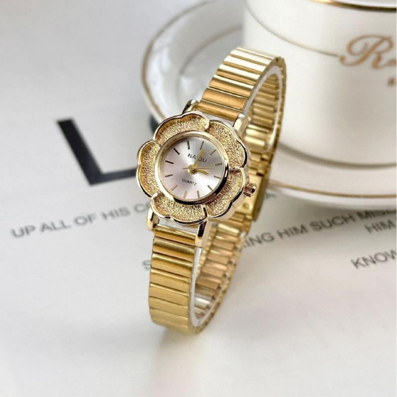 Women'S Small Gold Watch Retro Rhinestone-Embellished-Set Medieval Temperament Dial Niche High-End