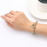Natural Charoite Crystal Bracelet – Snowflake Pendant for Women