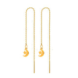Fashion Crystal Pendant Long Ear Threads