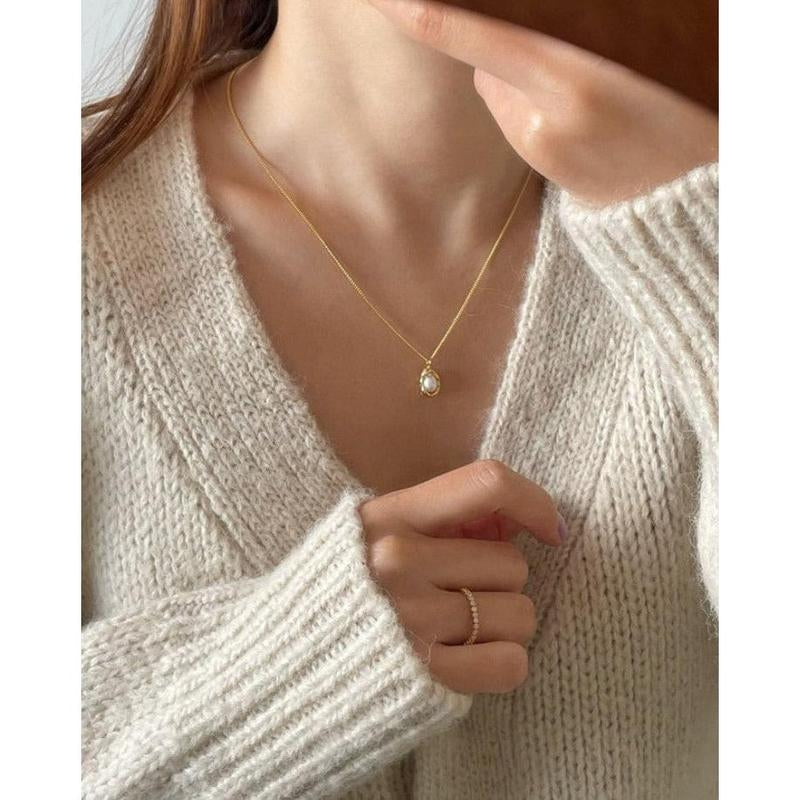 Bean Pearl Necklace