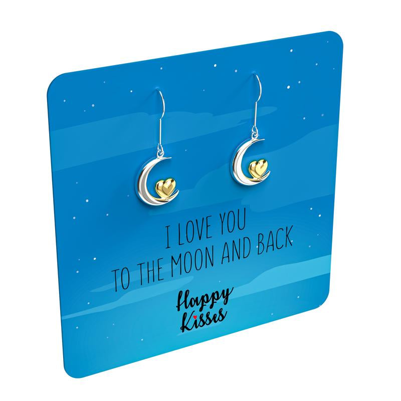 I Love You to the Moon and Back Earrings