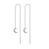 Fashion Crystal Pendant Long Ear Threads