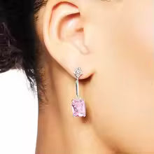 925 Sterling Valentine’S Day Pink Heart Ring with Silver Band and Pink Heart Stone