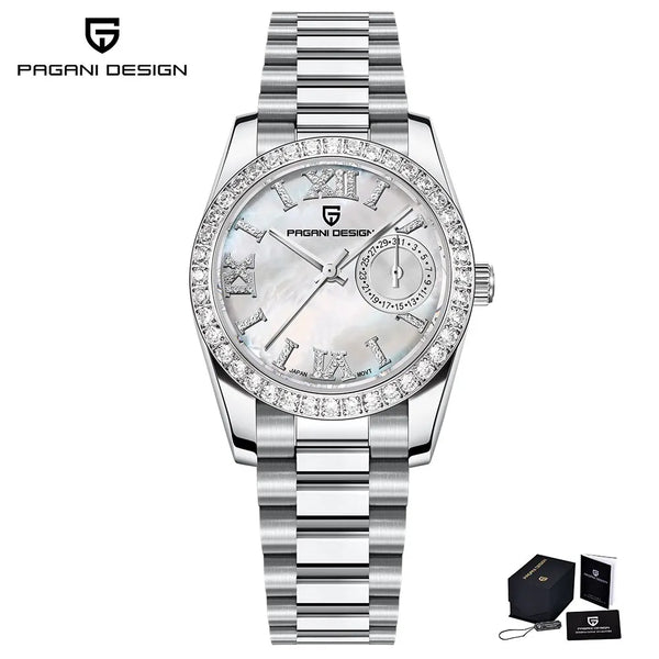 PAGANI DESIGN 2024 New 32MM Women'S Wristwatch Elegant Luxury Quartz Watch for Women Fashion Waterproof Watches Sapphire Clock