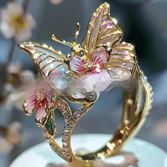 Jewelry Ring Butterfly Ring Boutique Decoration