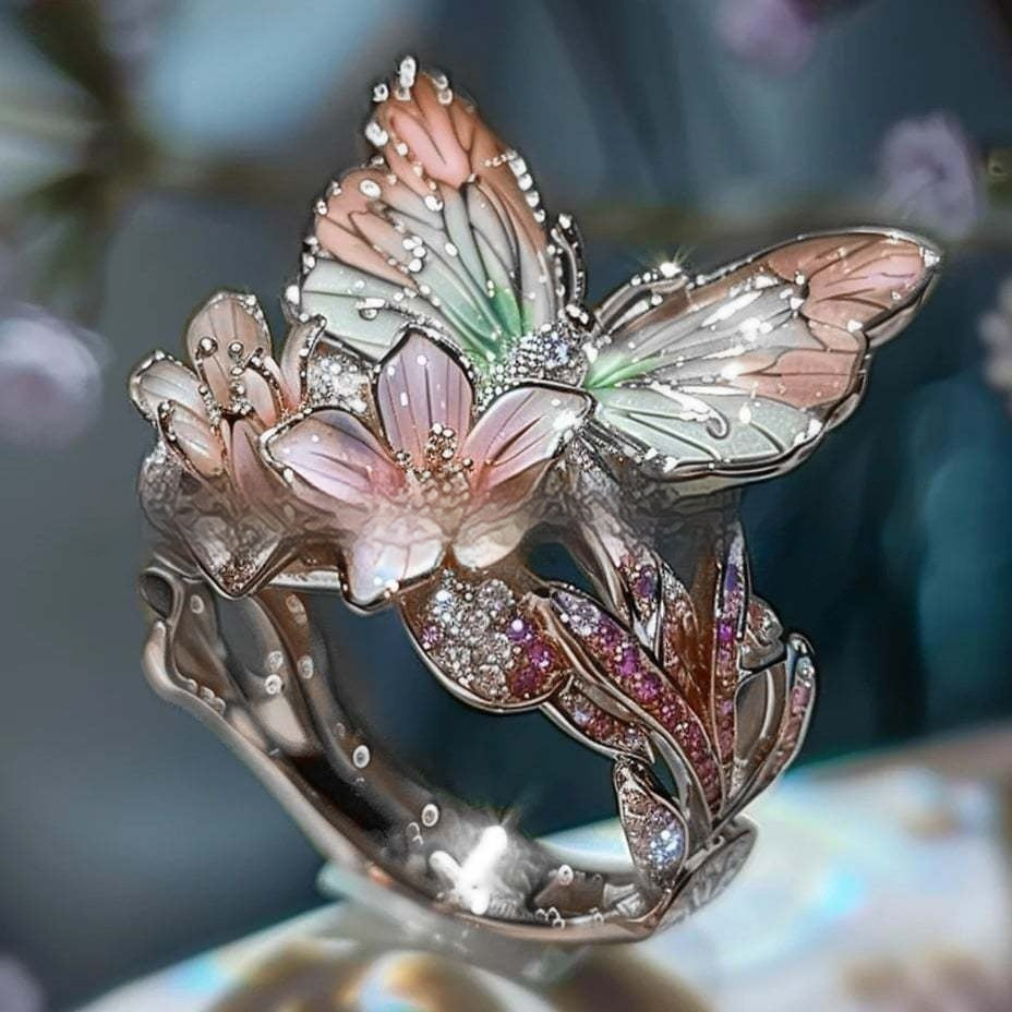 Jewelry Ring Butterfly Ring Boutique Decoration