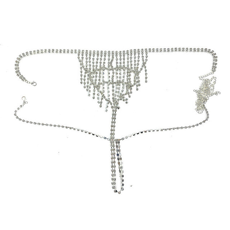 European & American Multi-Layer Rhinestone Waist Chain – Elegant Jewelry