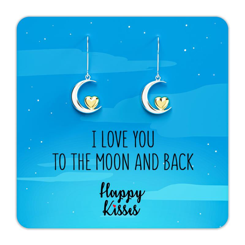 I Love You to the Moon and Back Earrings
