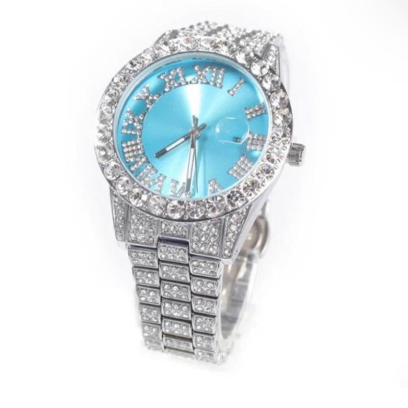 Silver Sky Blue Watch