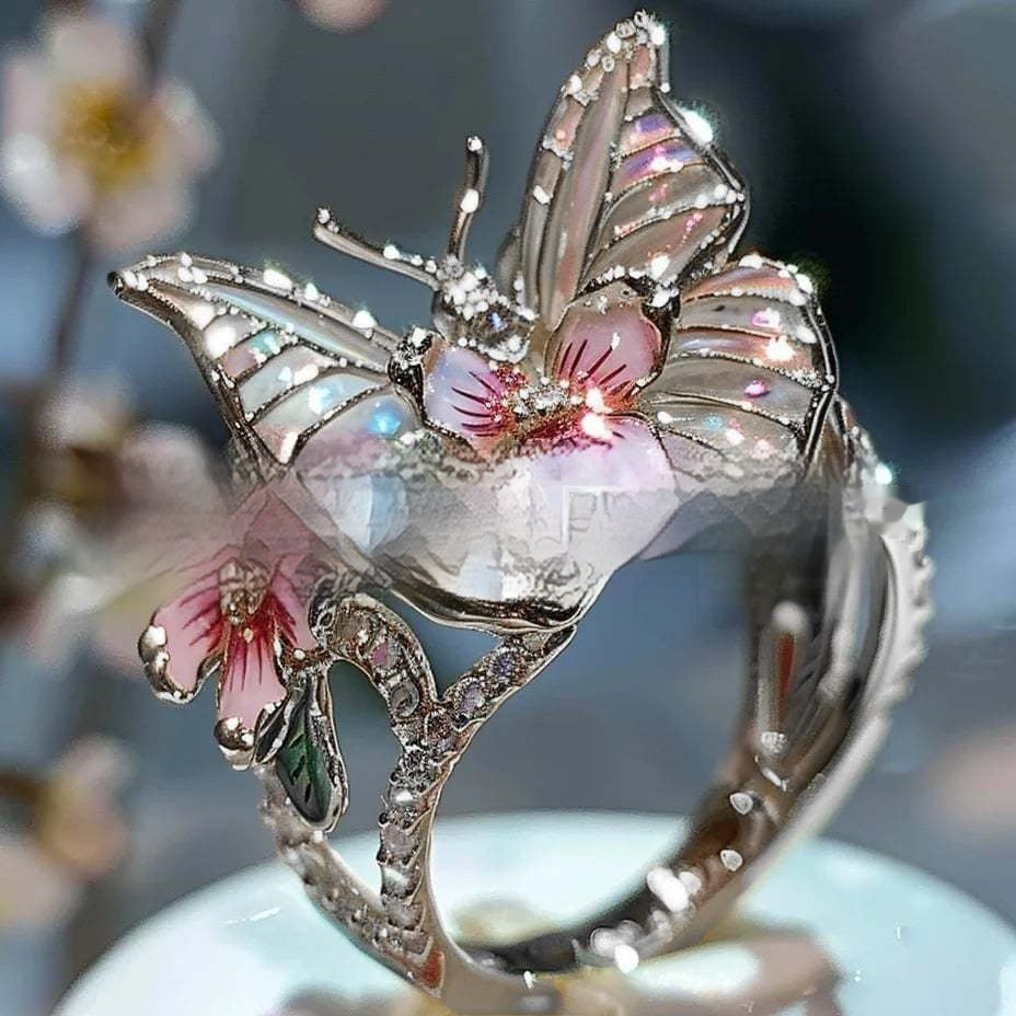 Jewelry Ring Butterfly Ring Boutique Decoration