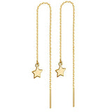 Fashion Crystal Pendant Long Ear Threads