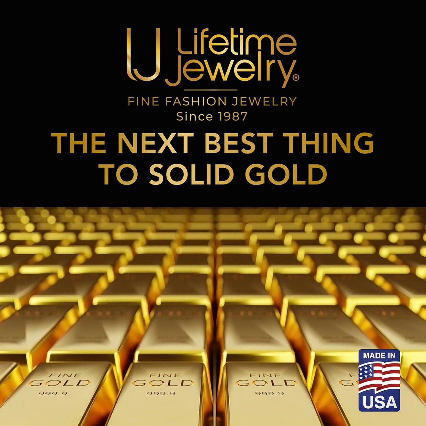 11mm Cuban Link Miami Curb Chain Necklace for Men and Women, Diamond Cut 24K Real Gold Plated